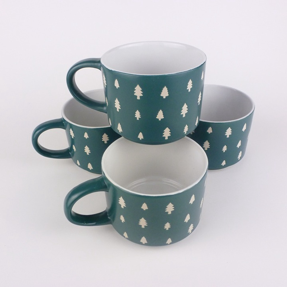 Set of 4‎ Christmas Mugs by Eccolo